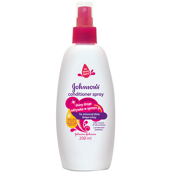 Johnsons Shiny Drops kondicionér pro lesklejší a hedvábně jemné vlasy sprej 200 ml