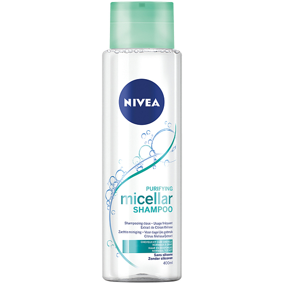 Nivea Osvěžující micelární šampon pro normální až mastné vlasy 400 ml