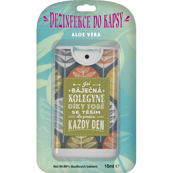 Albi Dezinfekce do kapsy s vůní aloe vera Báječná kolegyně 15 ml