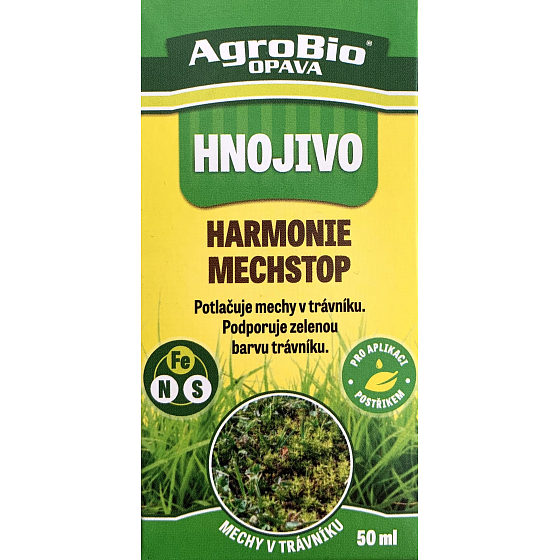 AgroBio Harmonie MechStop nawóz tłumi mech w trawnikach 50 ml