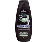 Schauma Men Charcoal & Clay 3w1 szampon do włosów dla mężczyzn 400 ml