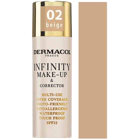 Dermacol Infinity Podkład i korektor 02 Beige 20 g