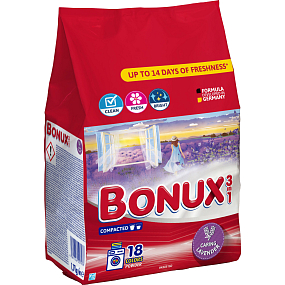 Bonux proszek do prania Color Caring Lawenda 1,17 kg, 18 dawek
