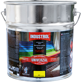 Industrol S2013 uniwersalny połysk farba na metal i drewno, 6201 żółty chromowy średni, 9 l