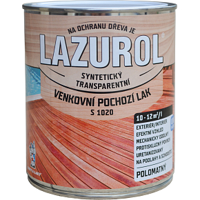 Lazurol s1020 pochozí lak na dřevo polomat, bezbarvý, 750 ml