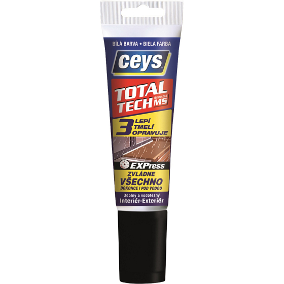 Ceys Total Tech wodoodporna klej i uszczelniacz, biały, 125 g