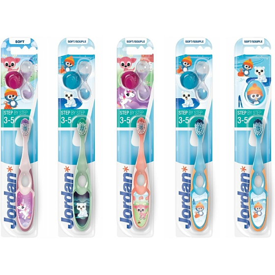 Jordan Step by Step dziecięca szczoteczka do zębów, w wieku 3-5 lat, 1 sztuka