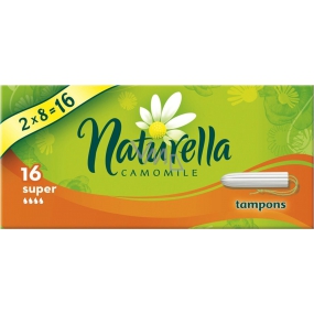 Naturella Super Camomile tampony 16 kusů Naturella Super Camomile tampony 16 kusů