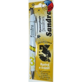 Nekupto Numerologie jména propiska se jménem Sandra 1 kus