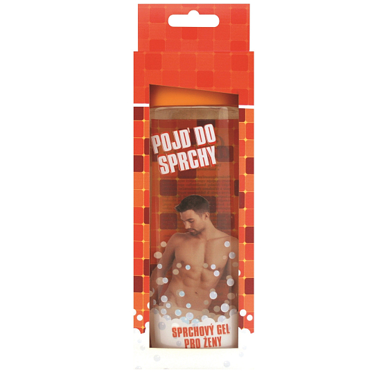 Bohemia Gifts Pojď do sprchy delikatny żel pod prysznic z oryginalną etykietą 3D i jedwabnymi proteinami, arbuz i winogrono dla kobiet w pomarańczowym opakowaniu 300 ml