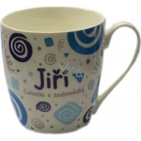 Nekupto Twister hrnek se jménem Jiří modrý 0,4 litru
