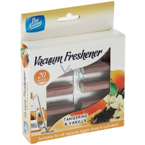 Pan Aroma Vacuum Freshener Mandarinka & Vanilka vůně do vysavače 20 kapslí Pan Aroma Vacuum Freshener Mandarinka & Vanilka vůně do vysavače 20 kapslí