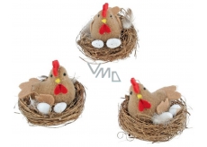 Kurczak w gnieździe brązowym 7 cm 1 sztuka