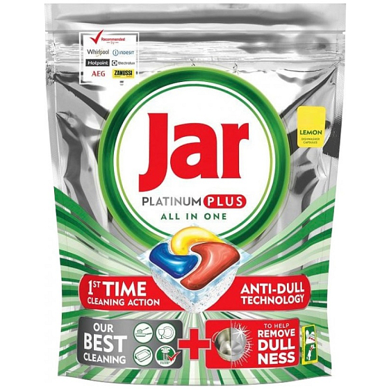 Jar Platinum Plus All in One Lemon kapsle do myčky nádobí 30 kusů