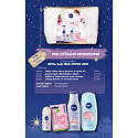 Nivea Pink Power tělové mléko 200 ml + sprchový gel 250 ml + antiperspirant deodorant roll-on 50 ml + Labello balzám na rty 4,8 g + etue, kosmetická sada pro ženy