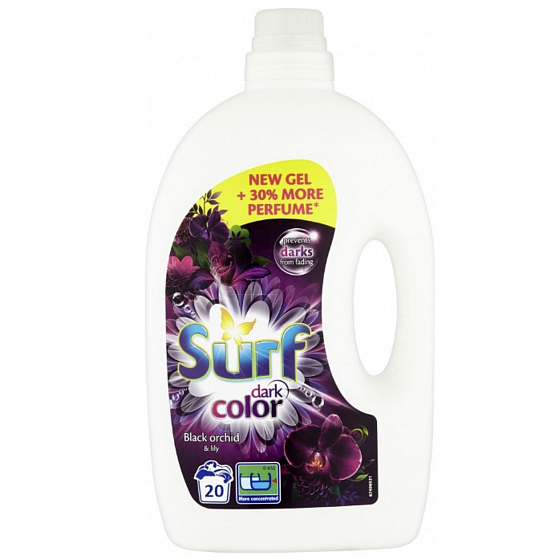 Surf Black Midnight prací gel na tmavé prádlo 20 dávek 1 l