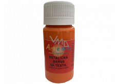 Art e Miss Farba do tkanin metaliczna 64 Pomarańczowa 40 g