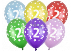 Ditipo Balon lateksowy nadmuchiwany metal kol. 2 30 cm 1 sztuka różne kolory