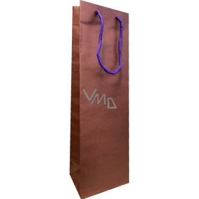 Ditipo Dárková papírová taška na láhev EKO 12 x 9 x 39 cm vínová