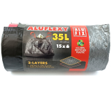 Alufix Aluflexy Worki na śmieci zaciągane 35 litrów 53 x 60 cm 15 sztuk