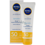 Nivea Sun UV Face Sensitive OF 50 krem do opalania dla wrażliwej skóry 50 ml