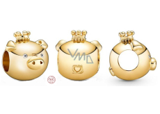 Charm Srebrna 925 Wieprz jest dwunastym zwierzęciem w 12-letnim cyklu chińskiego zodiaku, koralik na bransoletkę