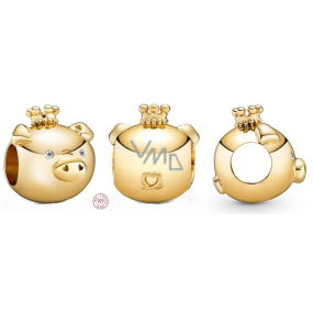 Charm Srebrna 925 Wieprz jest dwunastym zwierzęciem w 12-letnim cyklu chińskiego zodiaku, koralik na bransoletkę