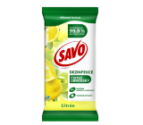 Savo Cytryna Dezynfekujące Chusteczki 30 sztuk