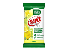 Savo Cytryna Dezynfekujące Chusteczki 30 sztuk