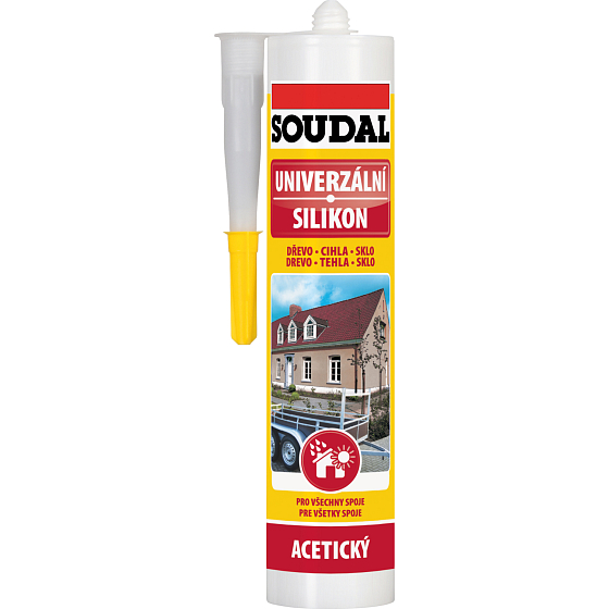 Soudal uniwersalny silikon, czarny, 280 ml
