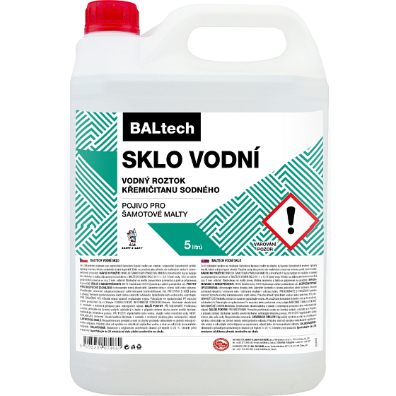 BALTECH szkło wodne, do mieszania zaprawy glinianej szamotowej, 5 l