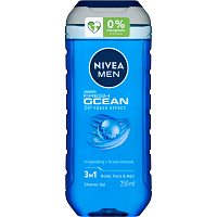 Nivea Men Fresh Ocean 3 w 1 Żel pod prysznic 250ml
