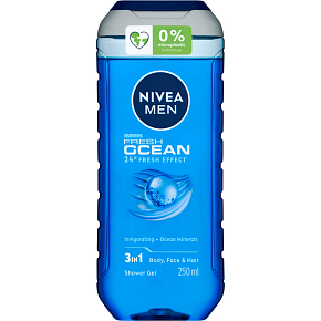 Nivea Men Fresh Ocean 3 w 1 Żel pod prysznic 250ml Nivea Men Fresh Ocean 3 w 1 Żel pod prysznic 250ml