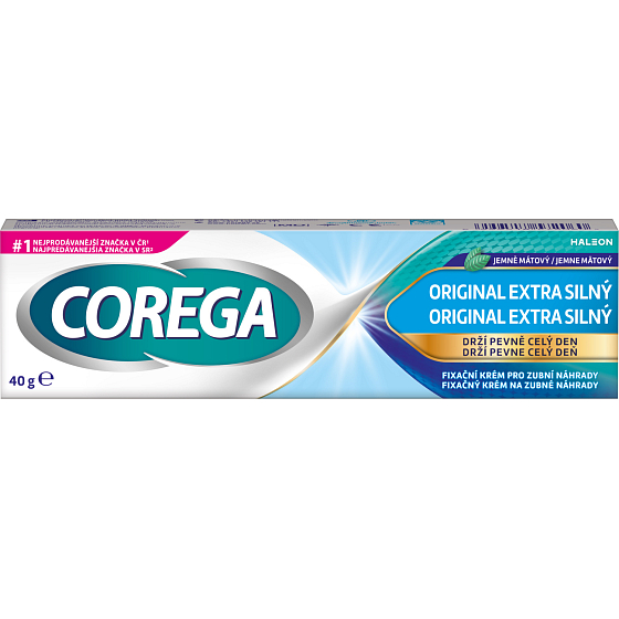 Corega extra silny, krem do zubnych protez, 40 g