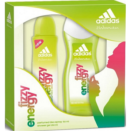 Adidas Fizzy Energy sprchový gel 250 ml + deodorant sprej 150 ml, kosmetická sada