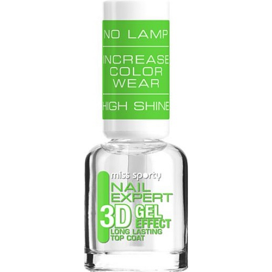 Miss Sporty Nail Expert 3D Gel Effect Top Coat lak do paznokci 8 ml