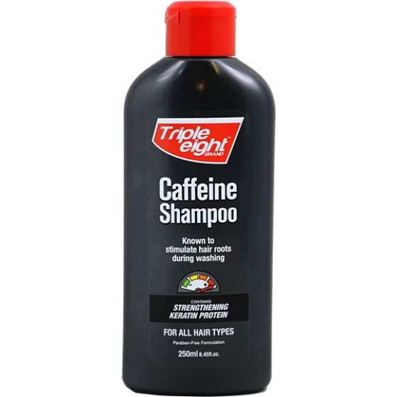 Triple Eight Caffeine kofeinowy szampon do stymulacji wzrostu włosów dla wszystkich typów 250 ml