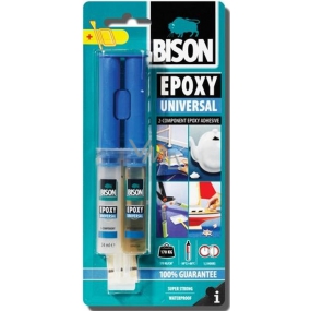 Bison Epoxy Universal wysoko wytrzymałe dwuskładnikowe klej epoksydowy o czasie obróbki 90 minut 24 ml Bison Epoxy Universal wysoko wytrzymałe dwuskładnikowe klej epoksydowy o czasie obróbki 90 minut 24 ml