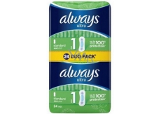 Always Ultra Standard podpůrné vložky 24 kusů