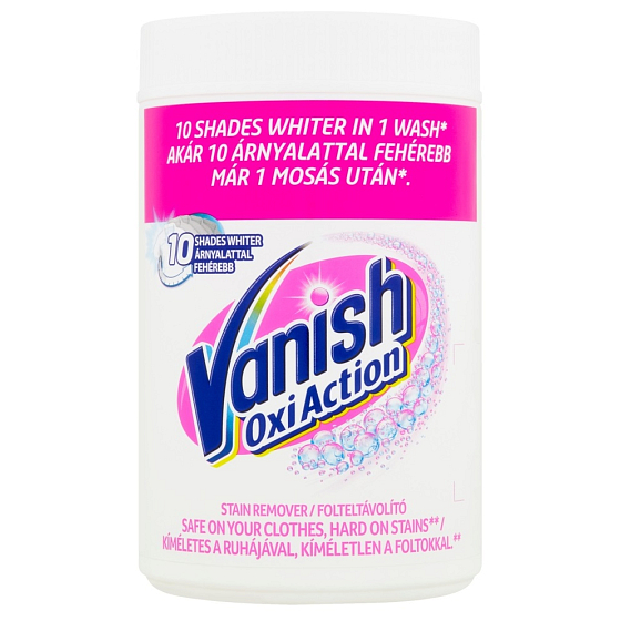 Vanish Oxi Action White odstraňovač skvrn prášek 625 g