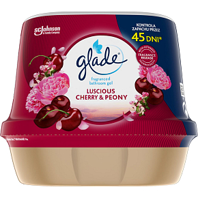 Glade odświeżacz powietrza żel do łazienki Luscious Cherry & Peony, 180 g