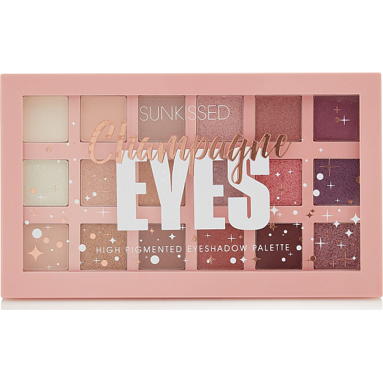 Sunkissed Champagne Eyes Eyeshadow Palette paletka cieni do oczu 18 x 1 g