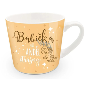 Niekupiony kubek z dziurką Babcia - nasz Anioł Stróż 400 ml