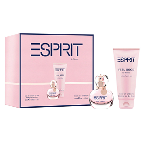 Esprit Feel Good for Her woda perfumowana 20 ml + żel pod prysznic 100 ml, zestaw prezentowy dla kobiet