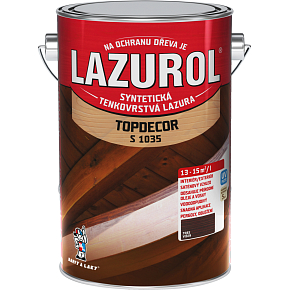 Lazurol Topdecor S1035 tenkovarstvě lazura na dřevo T083 wiśnia, 4,5 l