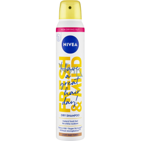 Nivea Fresh & Mild suchý šampon pro světlý tón vlasů, 200 ml Nivea Fresh & Mild suchý šampon pro světlý tón vlasů, 200 ml