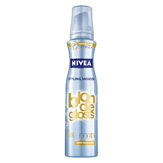 Nivea Blonde Gloss pro blond vlasy pěnové tužidlo 150 ml