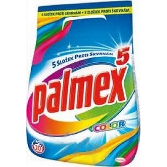 Palmex 5 Color prášek na praní na barevné prádlo 20 dávek 1,4 kg