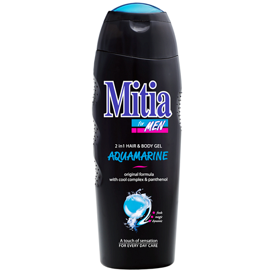 Mitia Men Aquamarine 2v1 sprchový gel a šampon na vlasy 400 ml