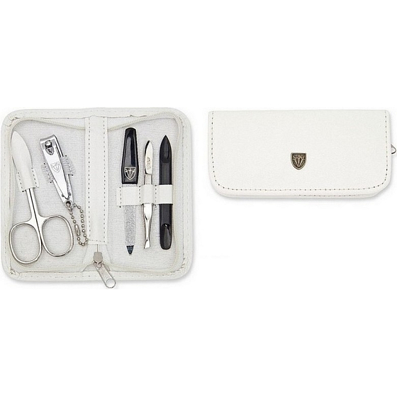Kellermann 3 Swords Luxusní manikúra 5 dílná Articial Leather z vysoce kvalitní umělé kůže White 5208 P N
